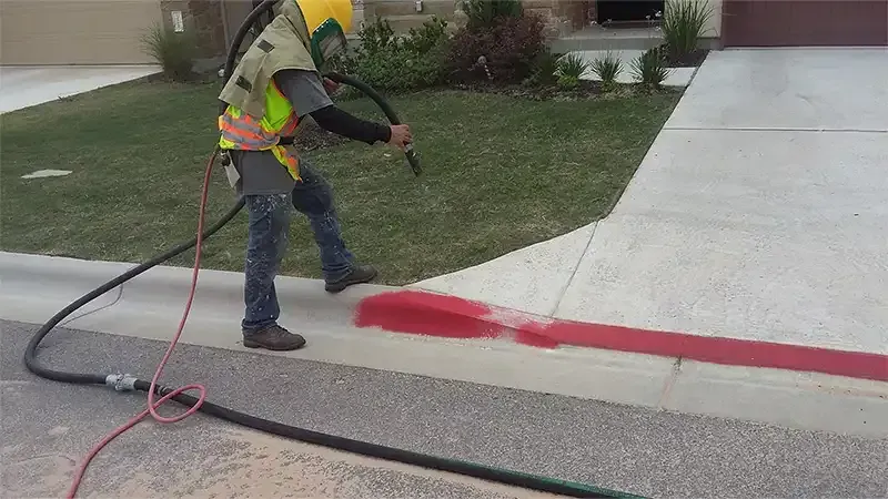 Residential sandblasting project