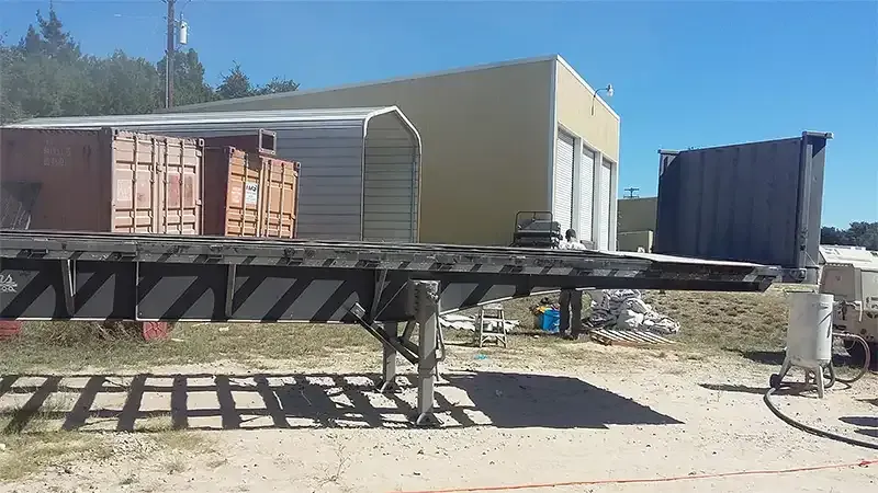 Industrial sandblasting project