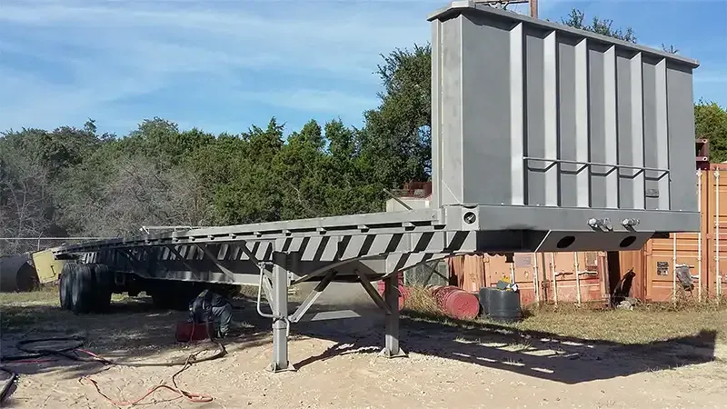 Industrial sandblasting project