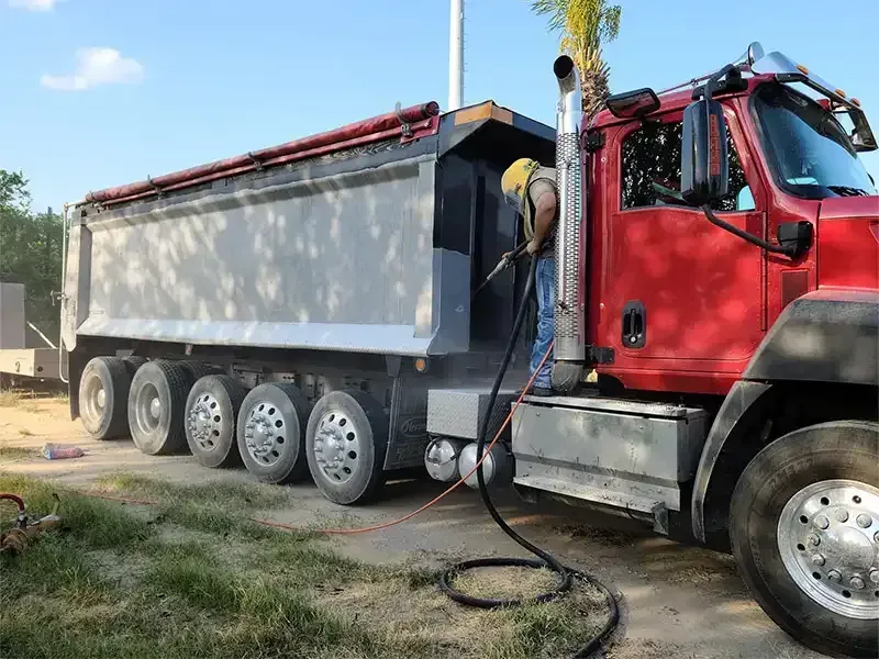 Industrial sandblasting project