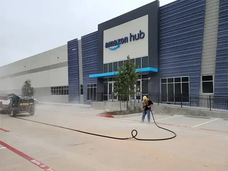 Commercial Work sandblasting project