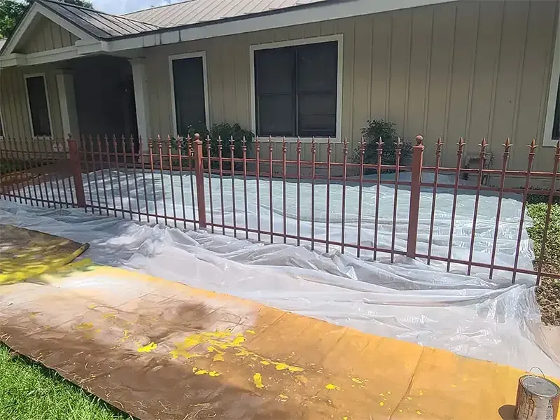 Residential sandblasting project