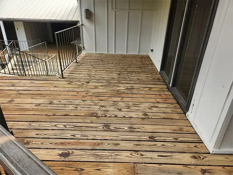 Residential sandblasting project