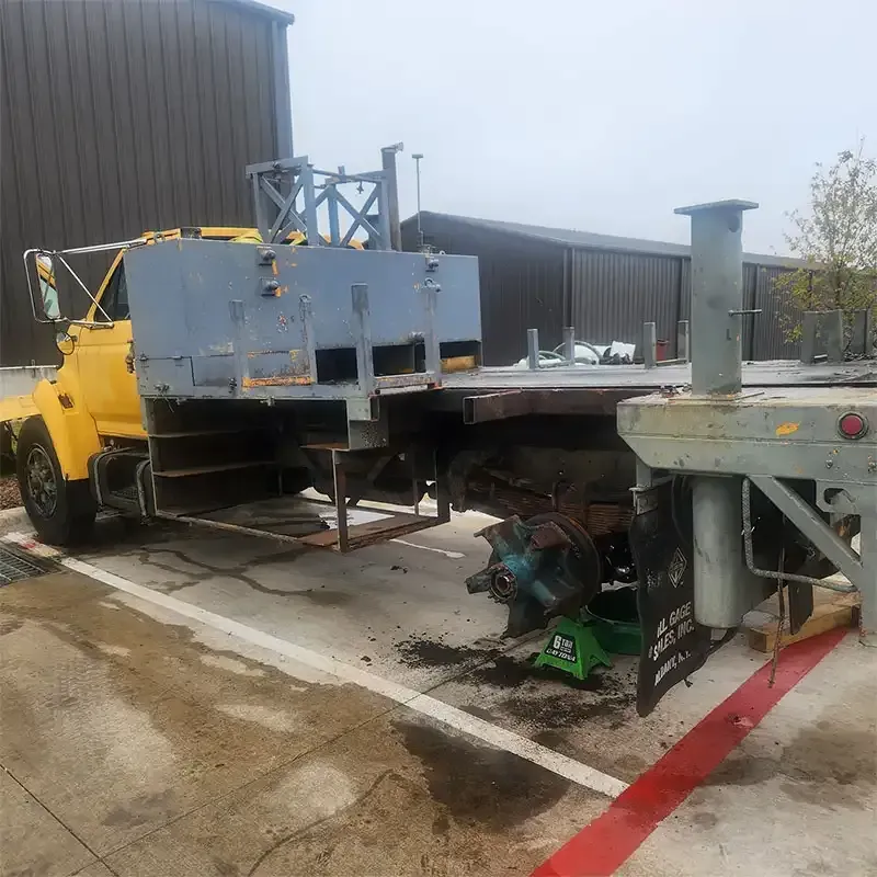 Industrial sandblasting project