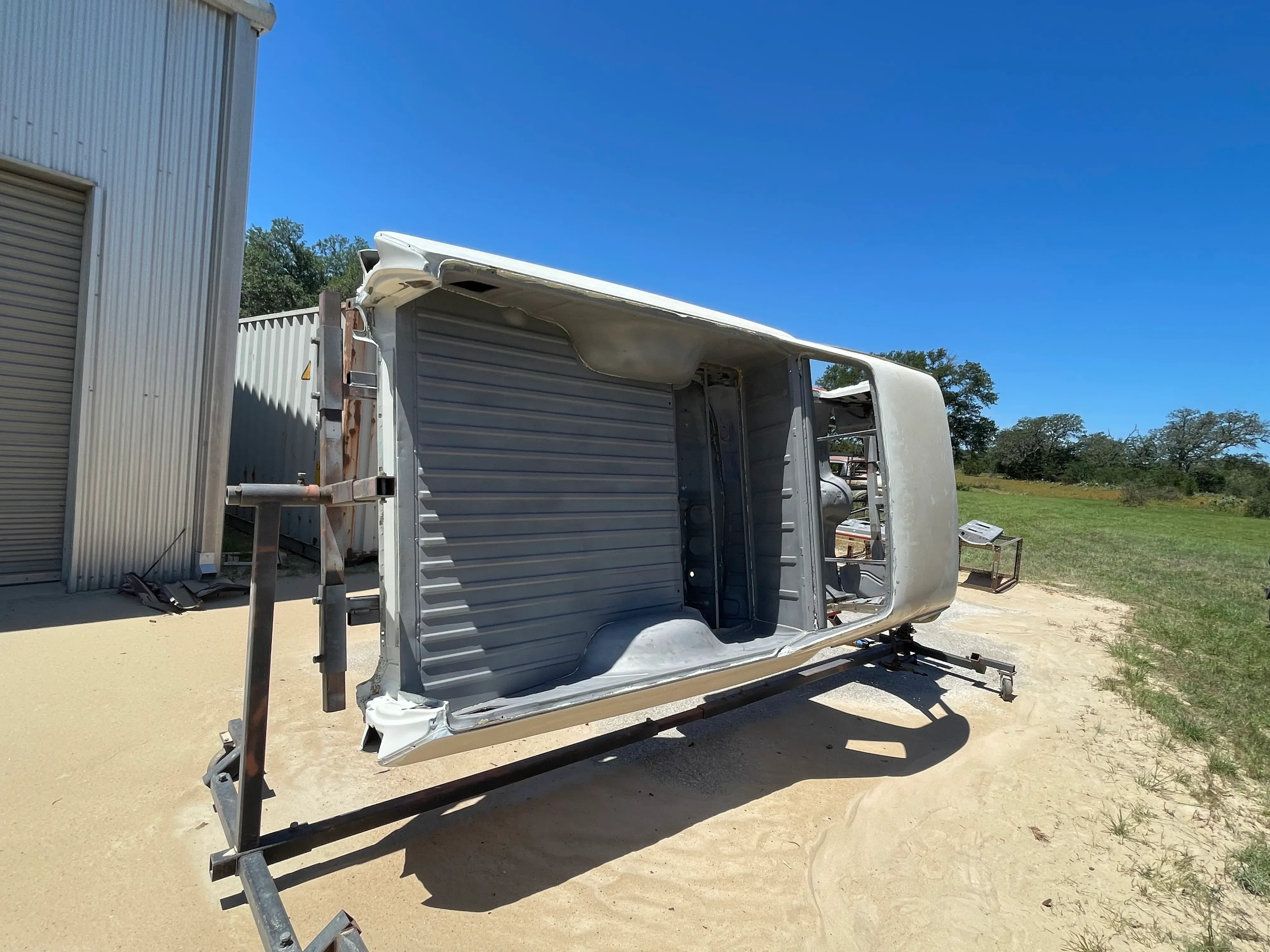 Industrial sandblasting project