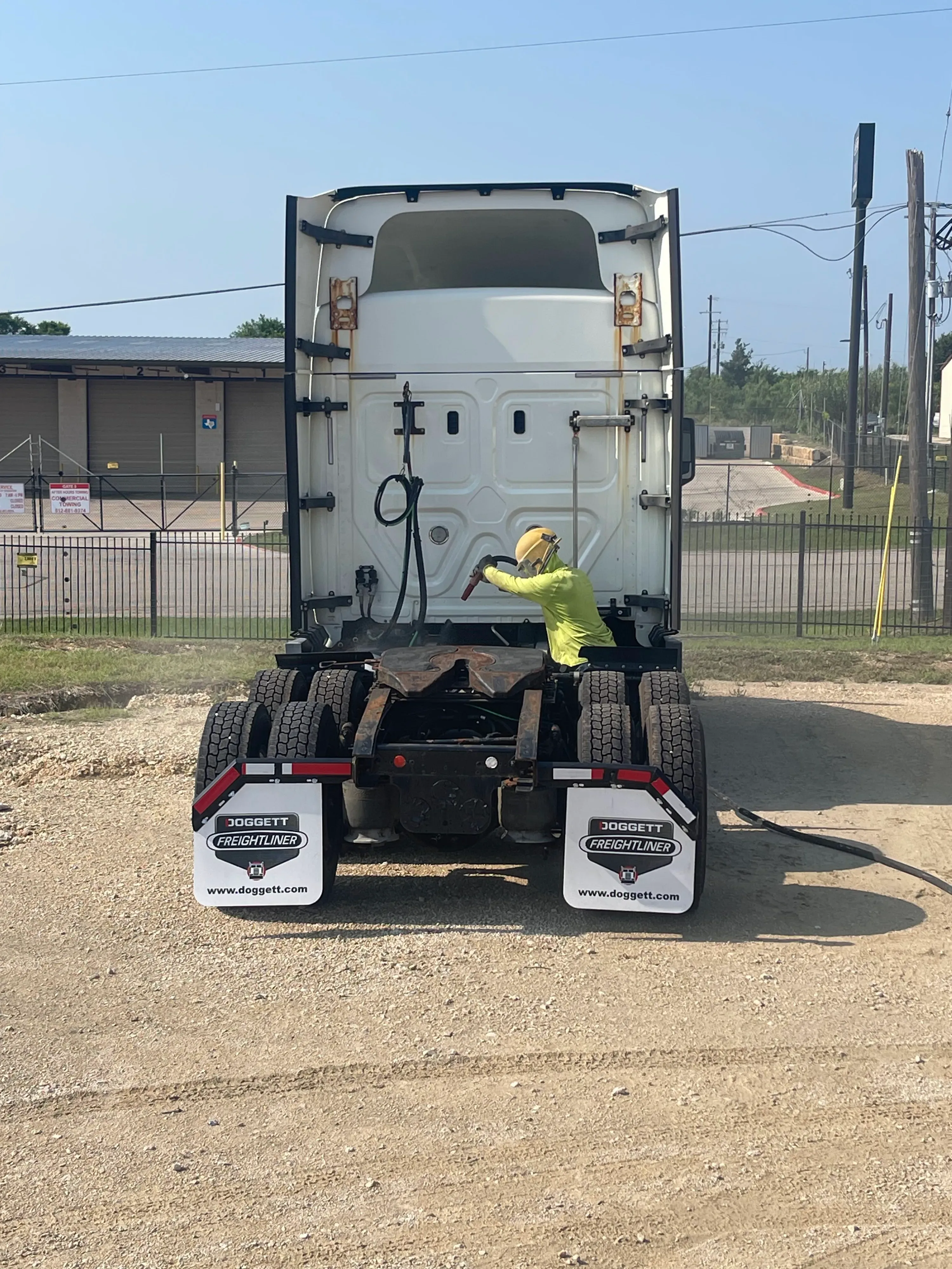 Industrial sandblasting project