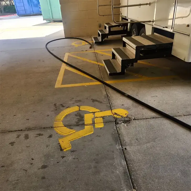 Commercial Work sandblasting project