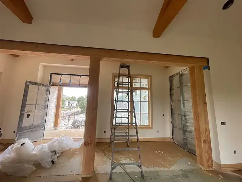 Residential sandblasting project