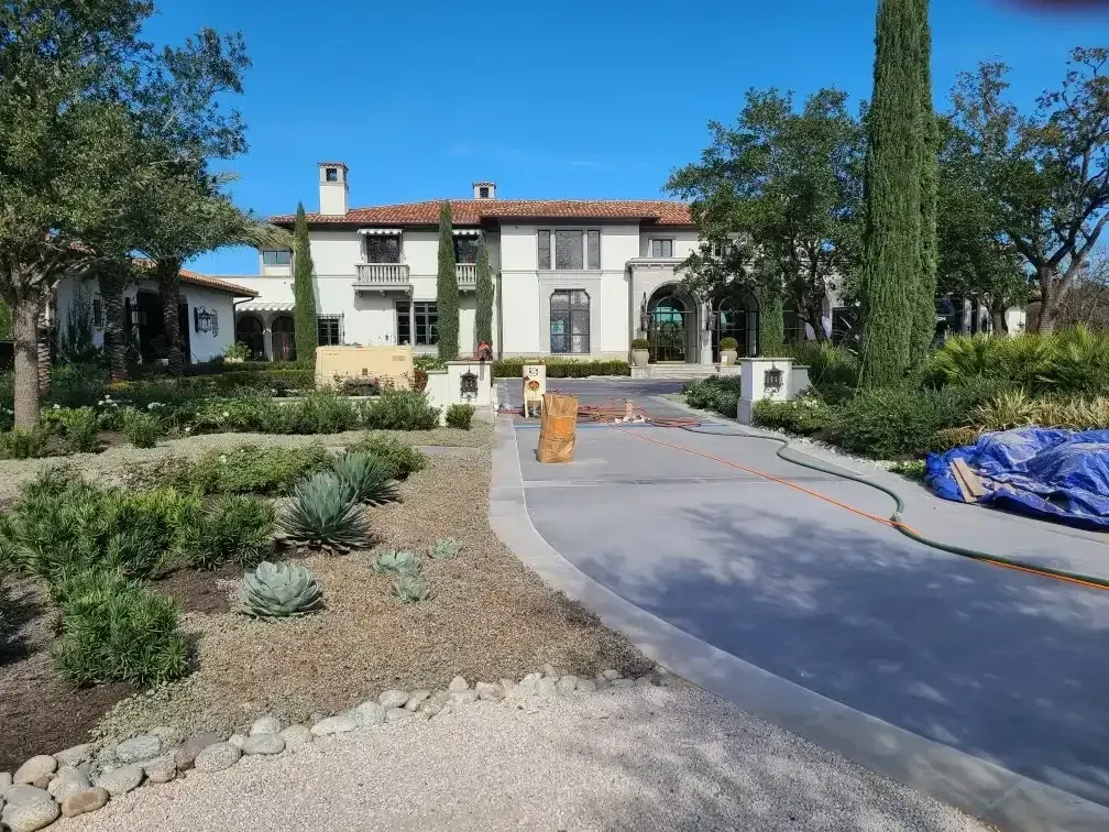 Residential sandblasting project
