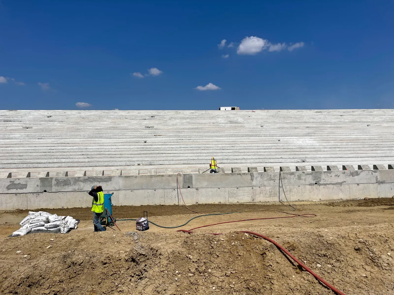 Commercial Work sandblasting project
