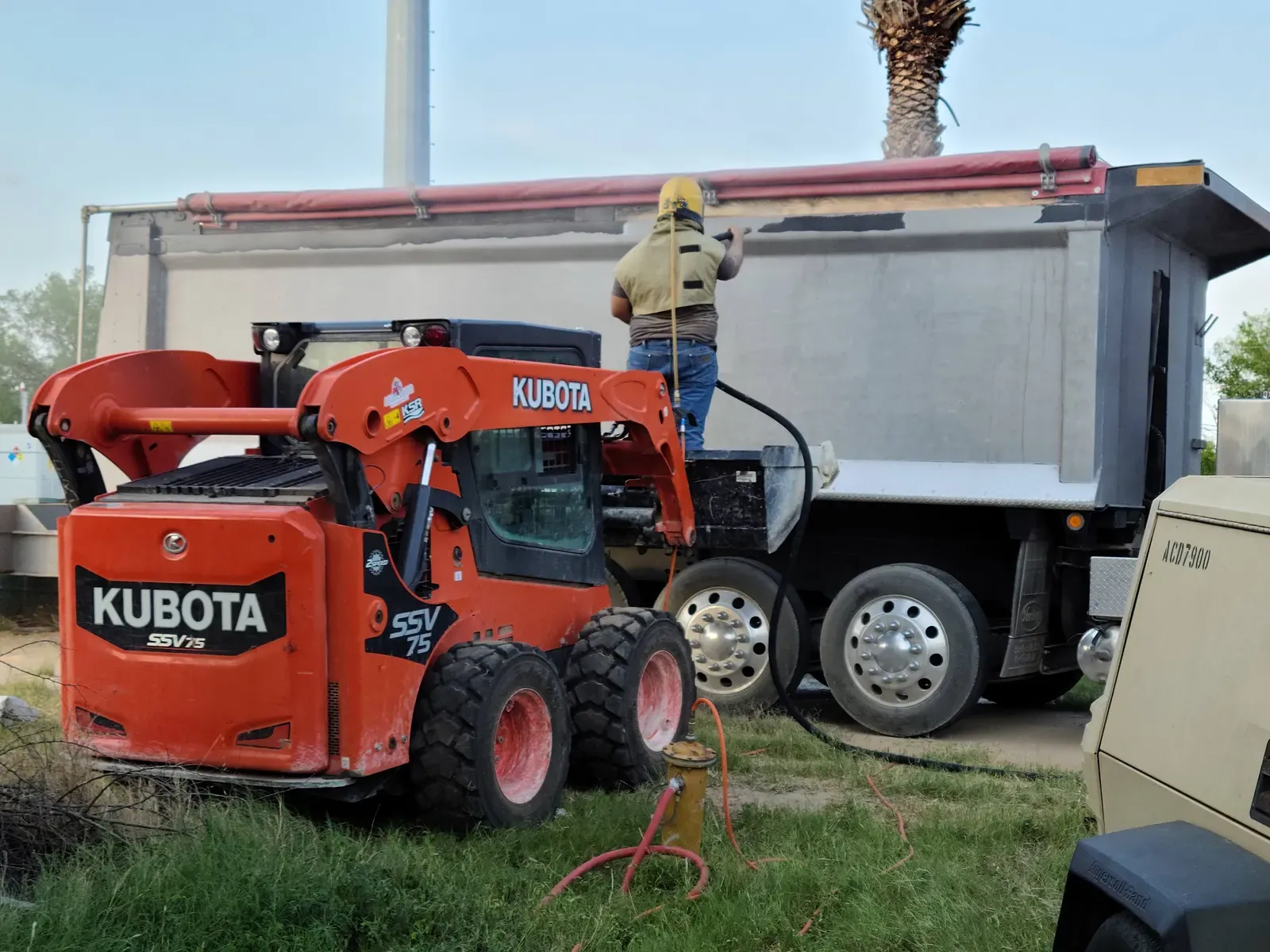 Residential sandblasting project