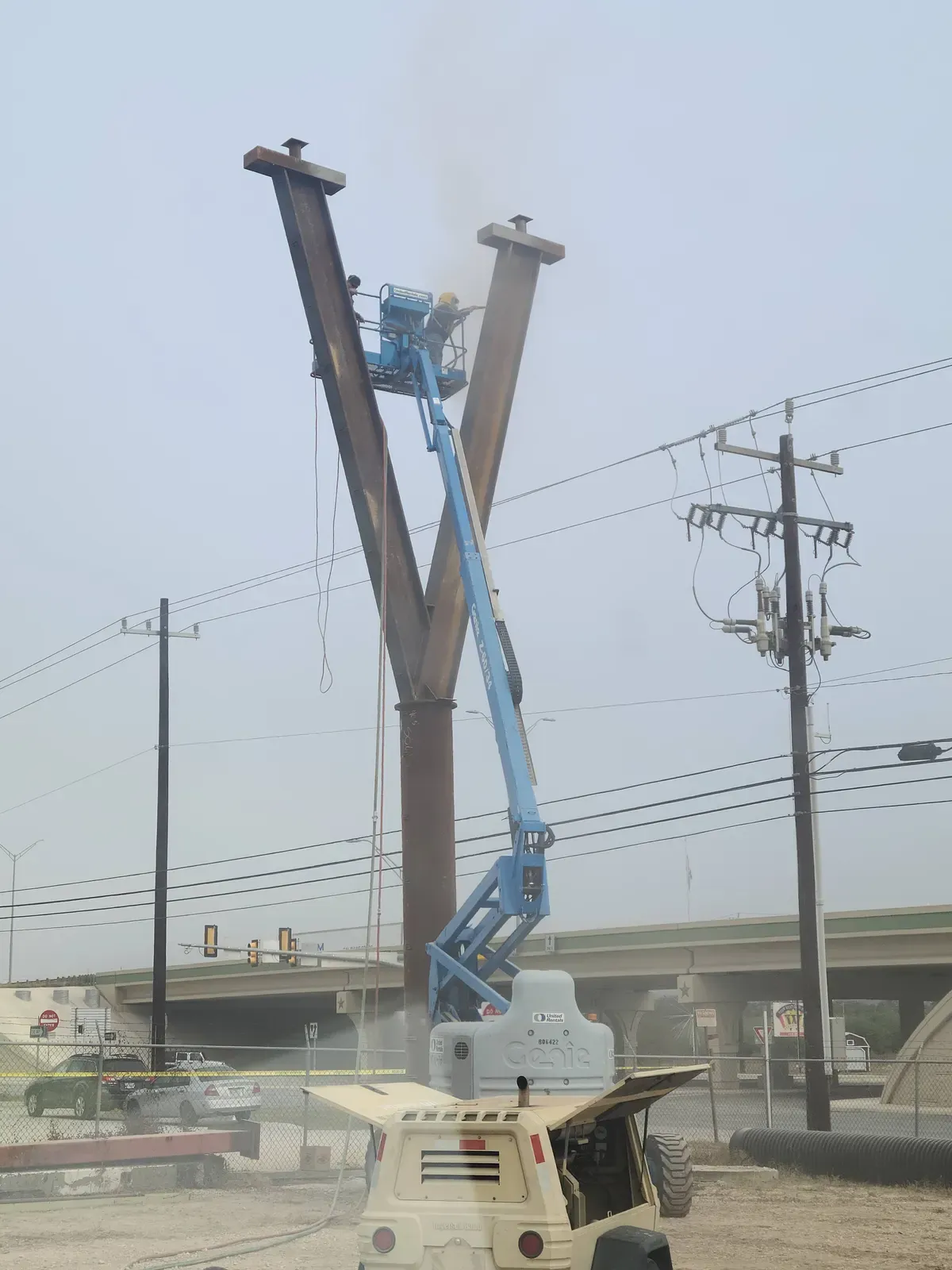 Residential sandblasting project