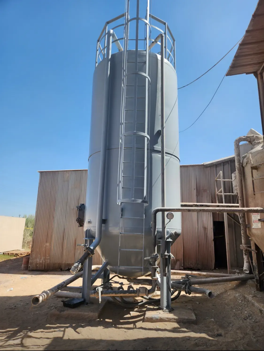 Industrial sandblasting project