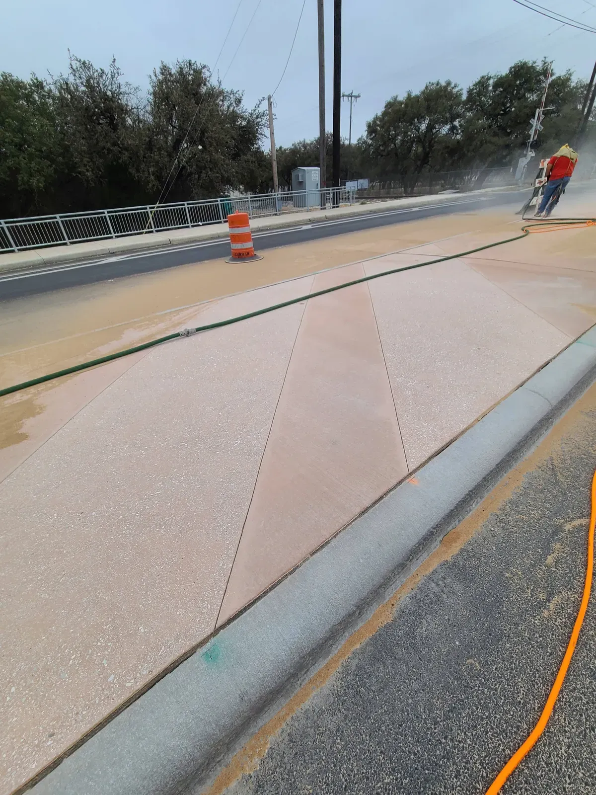 Residential sandblasting project