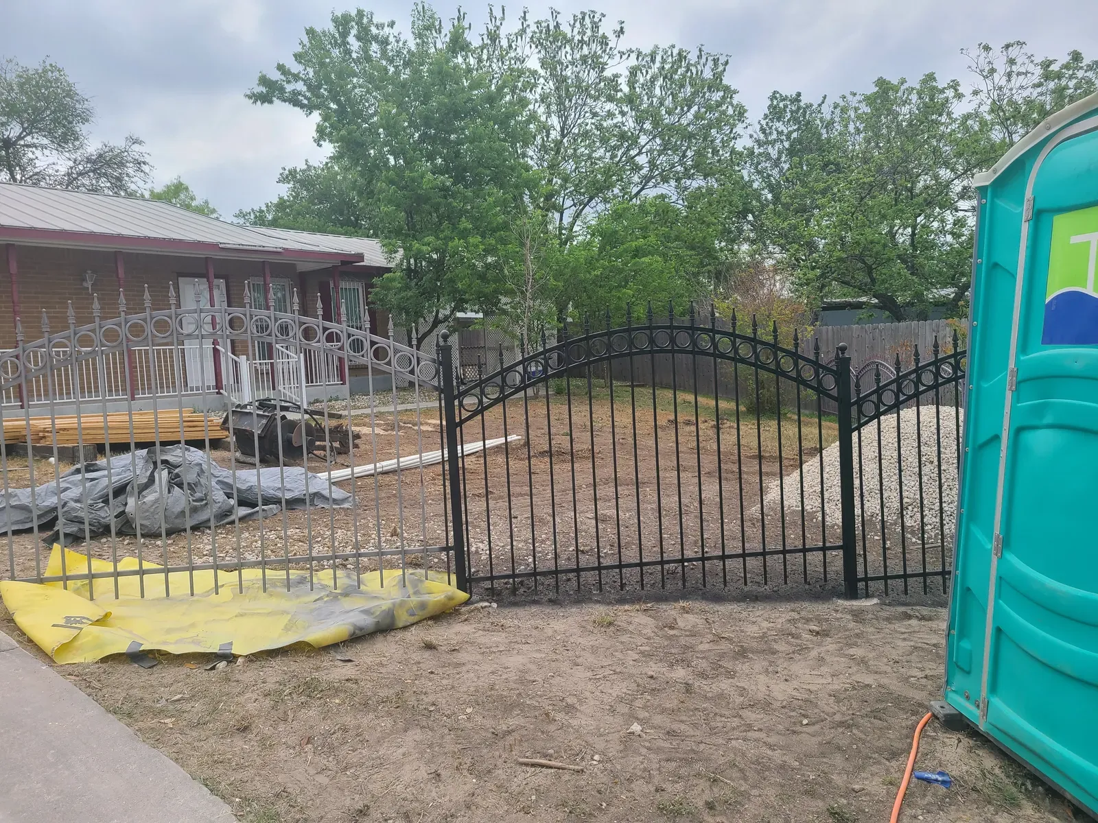 Residential sandblasting project