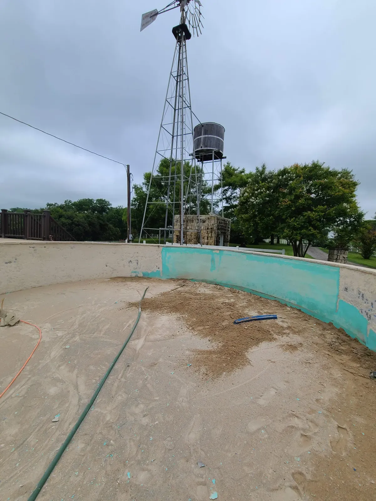 Residential sandblasting project