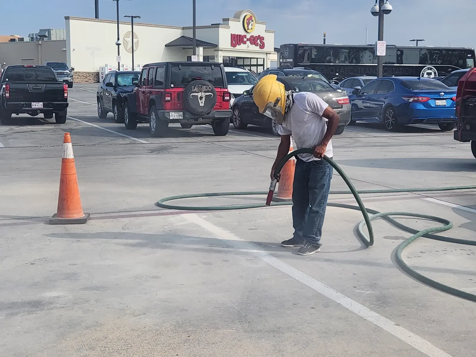 Commercial Work sandblasting project