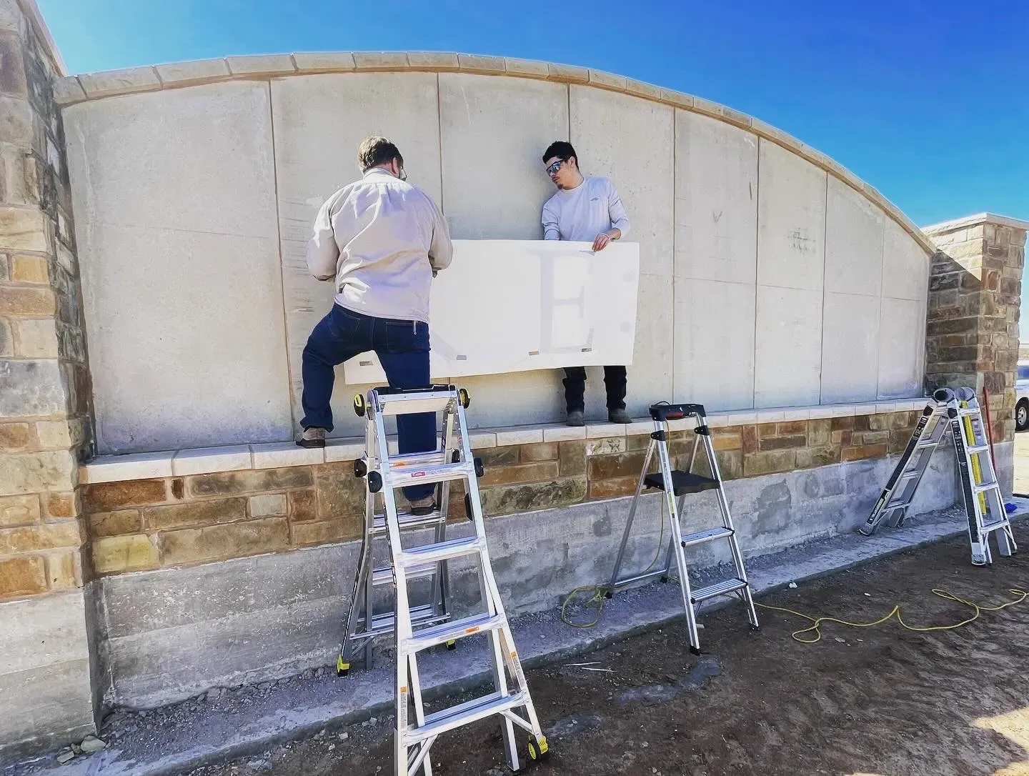 Residential sandblasting project