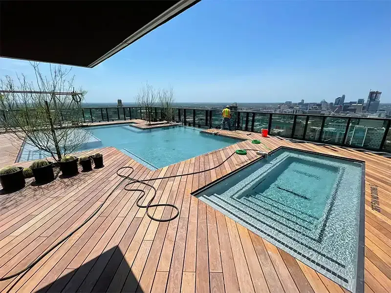 Residential sandblasting project
