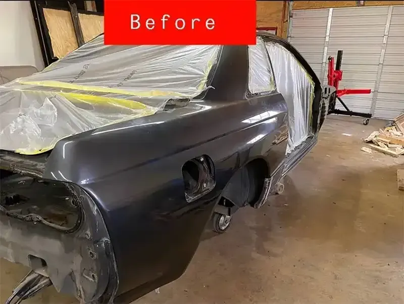 Industrial sandblasting project